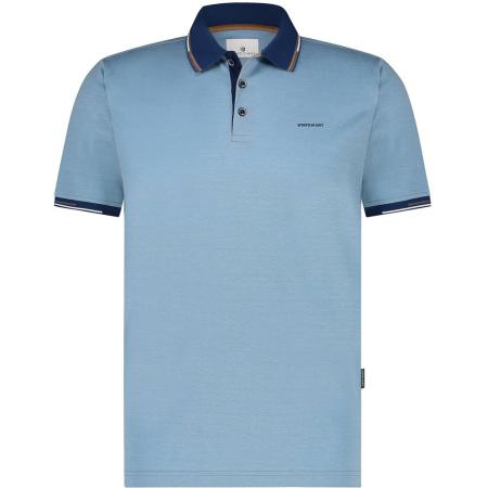 State Of Art Pique Polo Lichtblauw