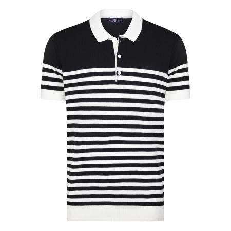 Jimmy Sanders Jimmy Sanders Shirt zwart / wit