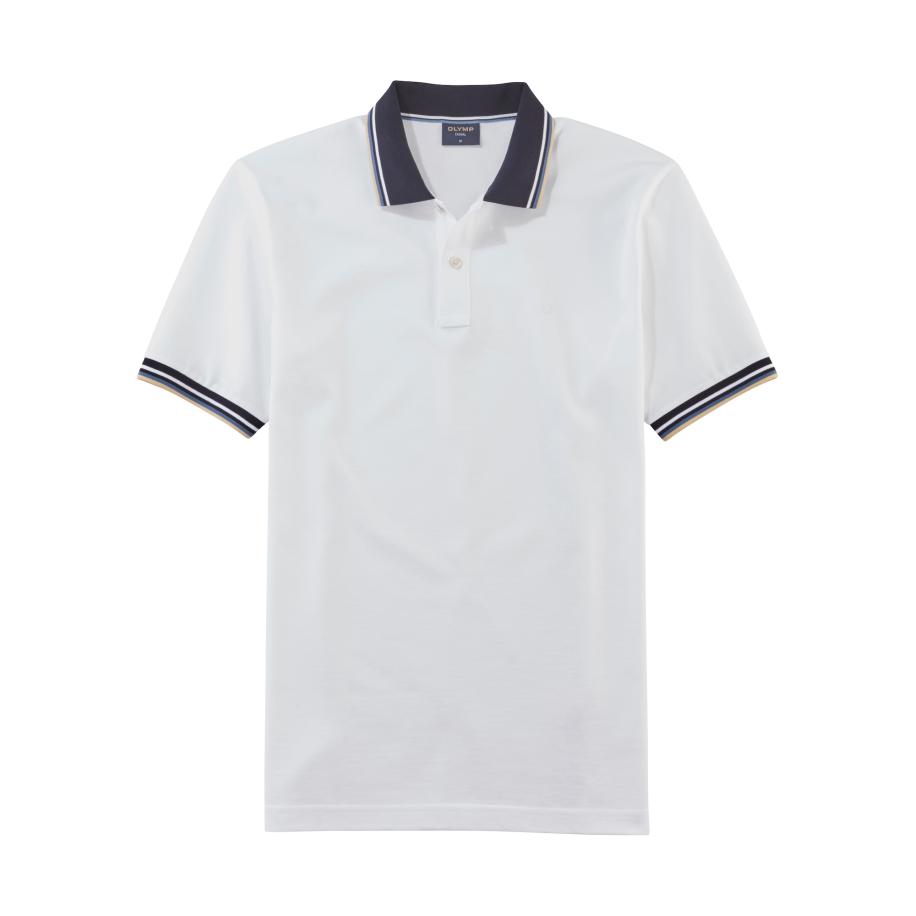 Olymp OLYMP Shirt crème / navy / wit -