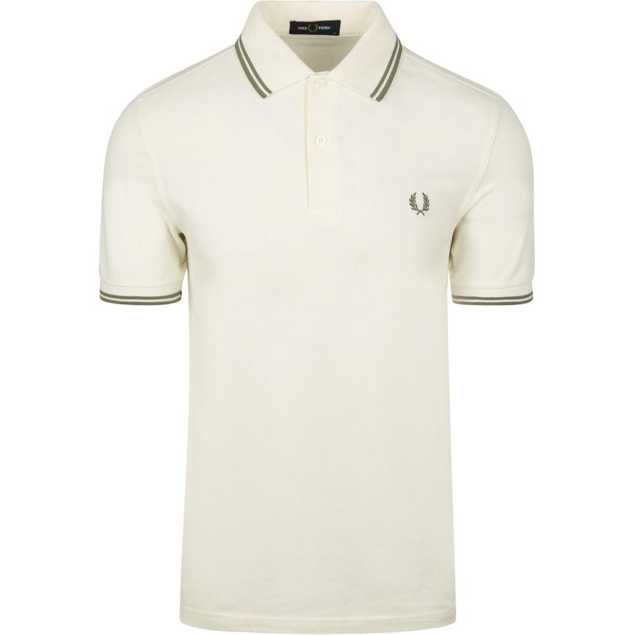 Fred Perry Polo Twin Tipped M3600 Ecru Bruin
