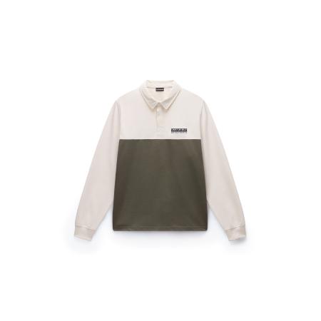 Napapijri NAPAPIJRI Shirt Mont lichtbeige / olijfgroen / zwart