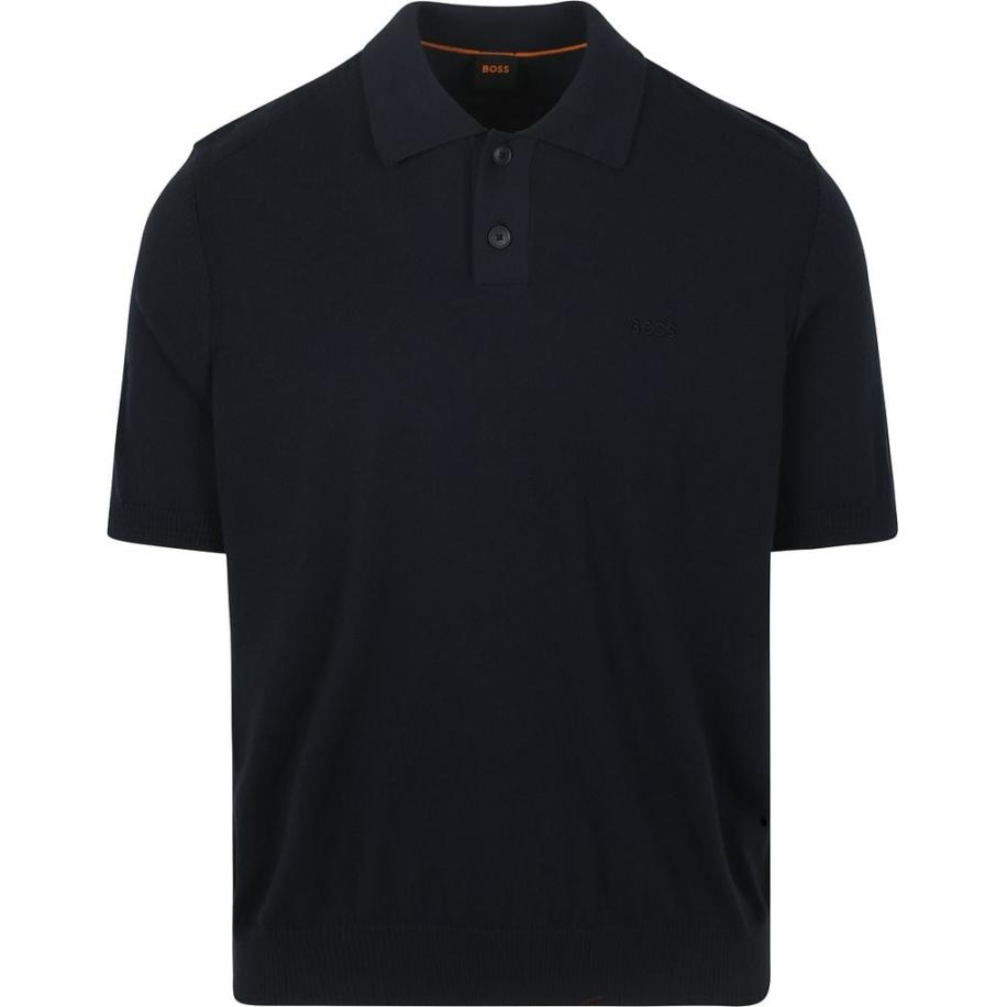 BOSS Asac Polo Navy Blauw