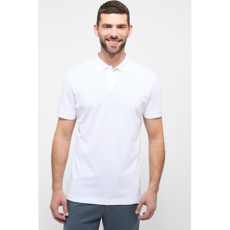 ETERNA Polo shirt Korte mouw wit Wit