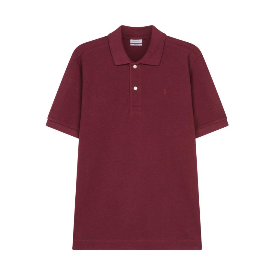 Seidensticker Polo shirt Korte mouw bordeaux Rood