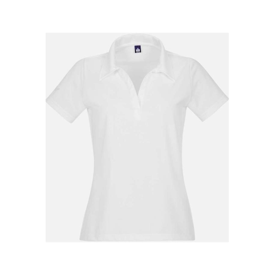 TRIGEMA Dames Poloshirt wit, Effen Wit