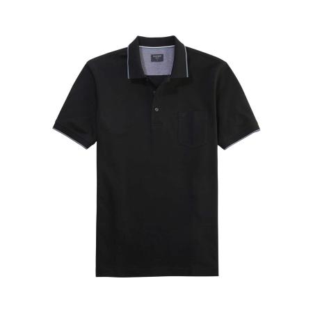 OLYMP Casual Polo shirt Korte mouw zwart