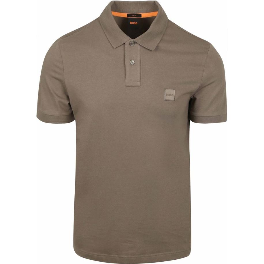 BOSS Passenger Polo Taupe Bruin
