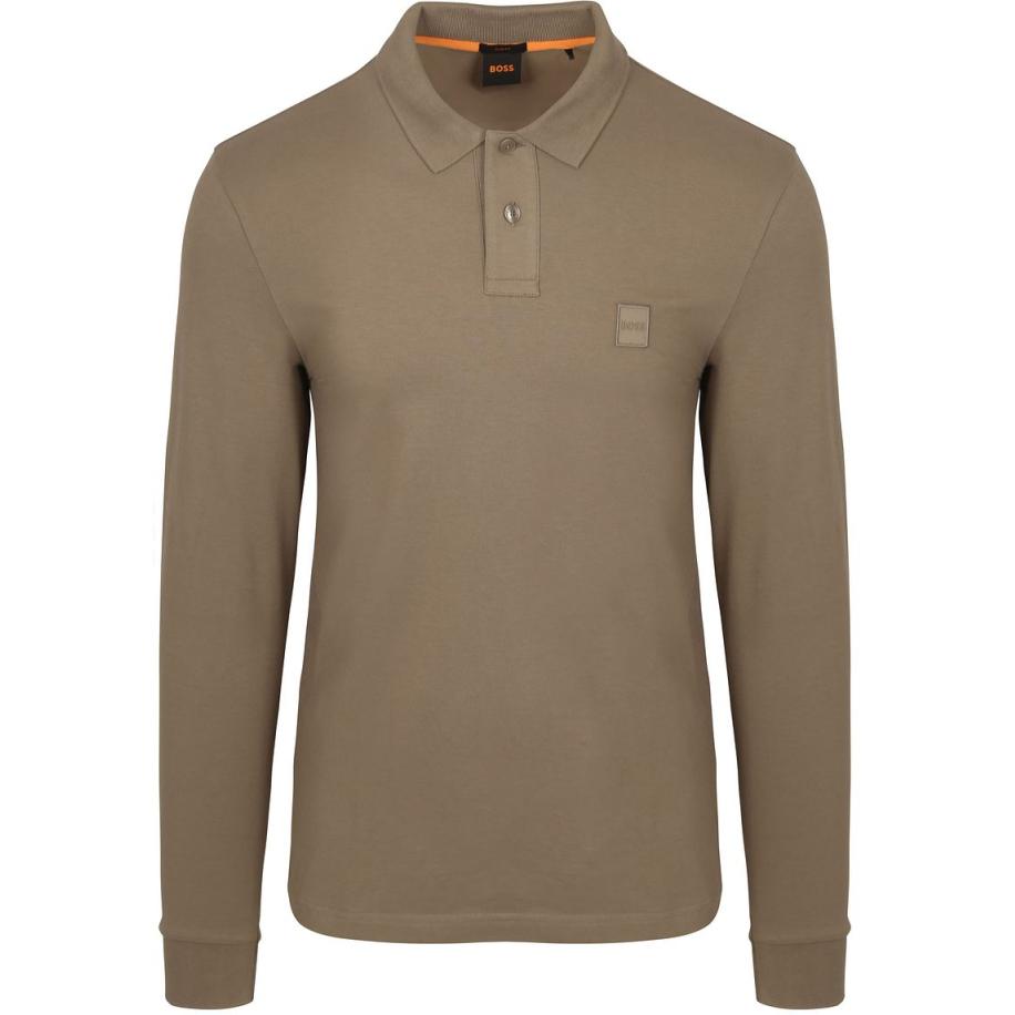 BOSS Passerby Polo Taupe Bruin