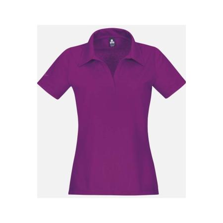 TRIGEMA Dames Poloshirt paars, Effen