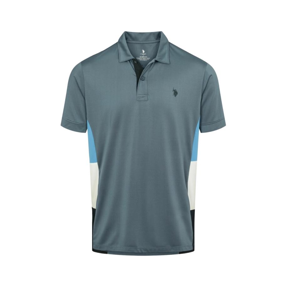 U.S. Polo Assn. U.S. POLO ASSN. Shirt Mik blauw / duifblauw / wit -