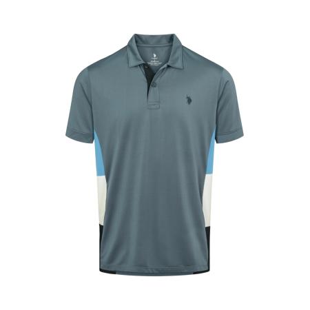 U.S. Polo Assn. U.S. POLO ASSN. Shirt Mik blauw / duifblauw / wit