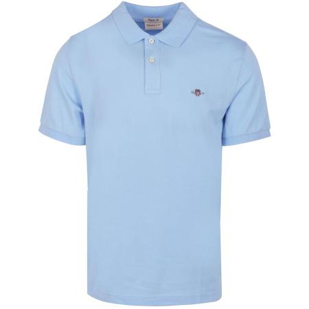 Gant Shield Piqué Poloshirt Lichtblauw