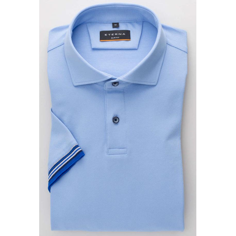 ETERNA Polo shirt Korte mouw middenblauw Blauw