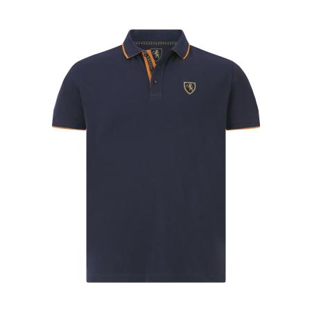 Charles Colby Polo shirt Korte mouw donkerblauw