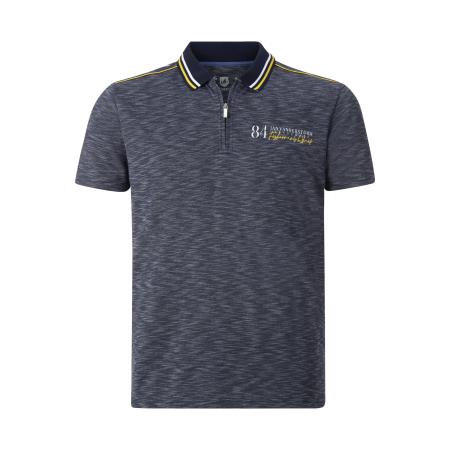 Jan Vanderstorm Polo shirt Korte mouw donkerblauw