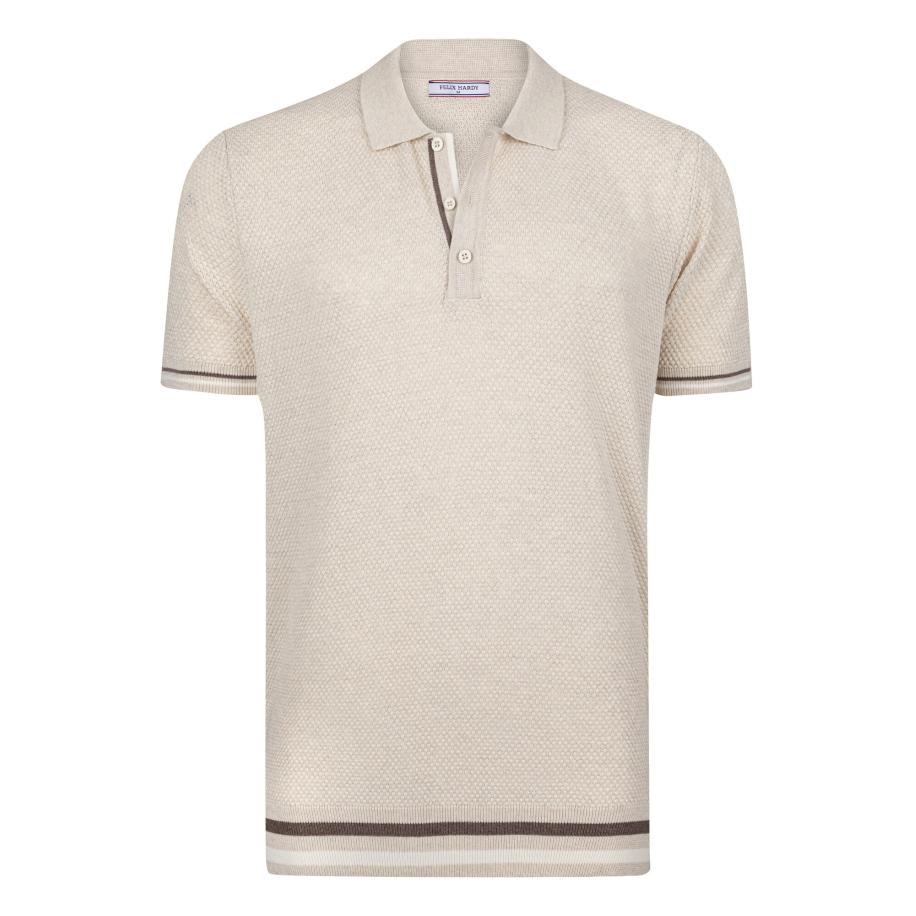 Felix Hardy Felix Hardy Shirt beige / chocoladebruin / wit -
