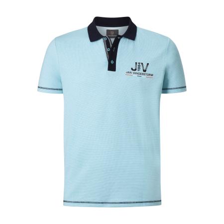 Jan Vanderstorm Polo shirt Korte mouw turquoise