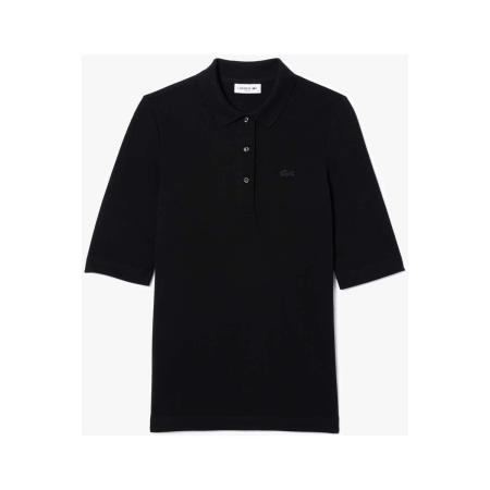 Lacoste Dames Poloshirt zwart, Effen