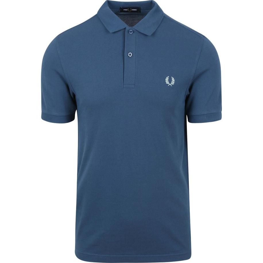 Fred Perry Polo Plain Mid Blauw Blauw