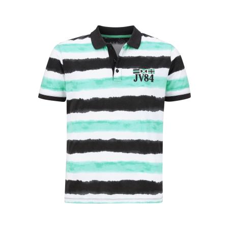 Jan Vanderstorm Polo shirt Korte mouw turquoise