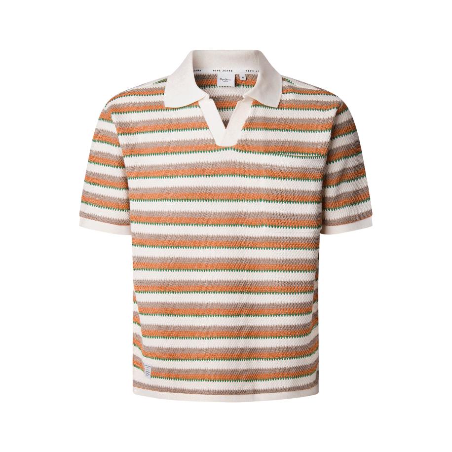 Pepe Jeans Pepe Jeans Shirt Lamar chocoladebruin / groen / oranje / offwhite -