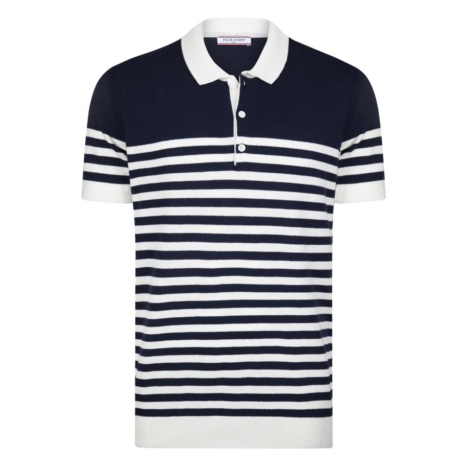 Felix Hardy Felix Hardy Shirt navy / wit -