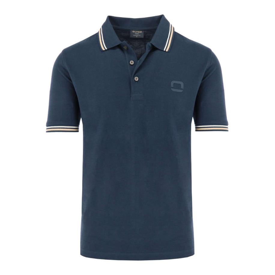 OLYMP Casual Polo shirt Korte mouw marine Blauw