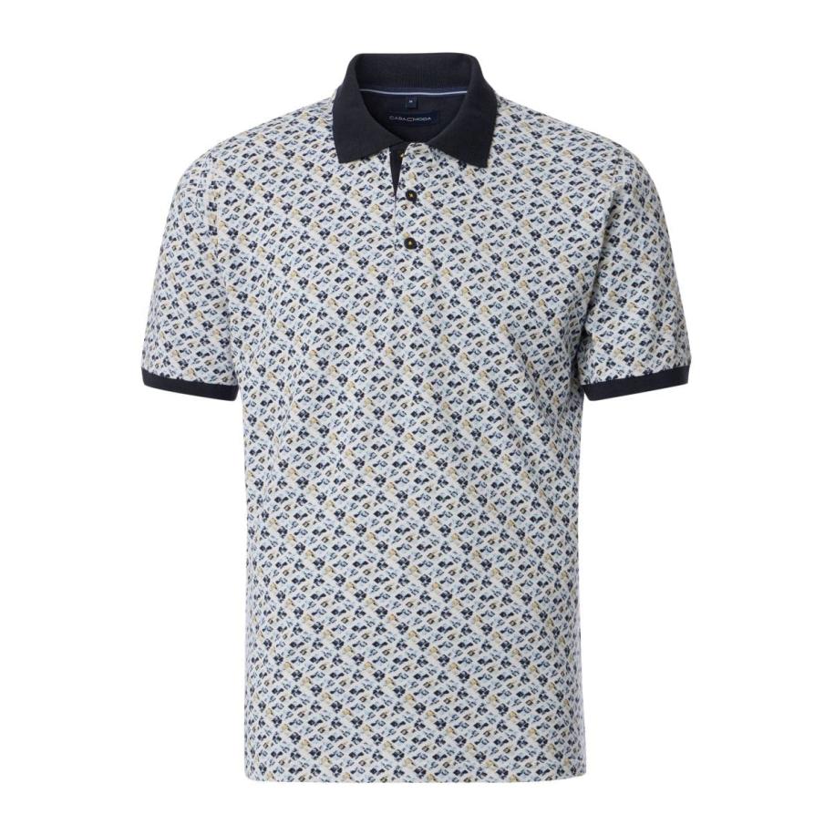 Casa Moda Polo shirt Korte mouw wit Wit