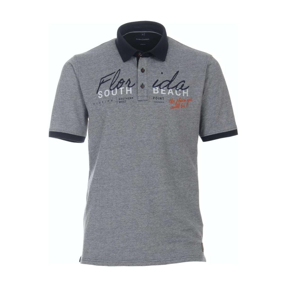 Casa Moda Polo shirt Korte mouw blauw Blauw