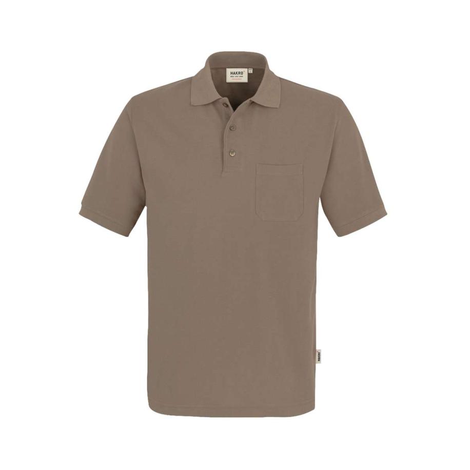 HAKRO 812 Polo shirt Korte mouw noga Bruin