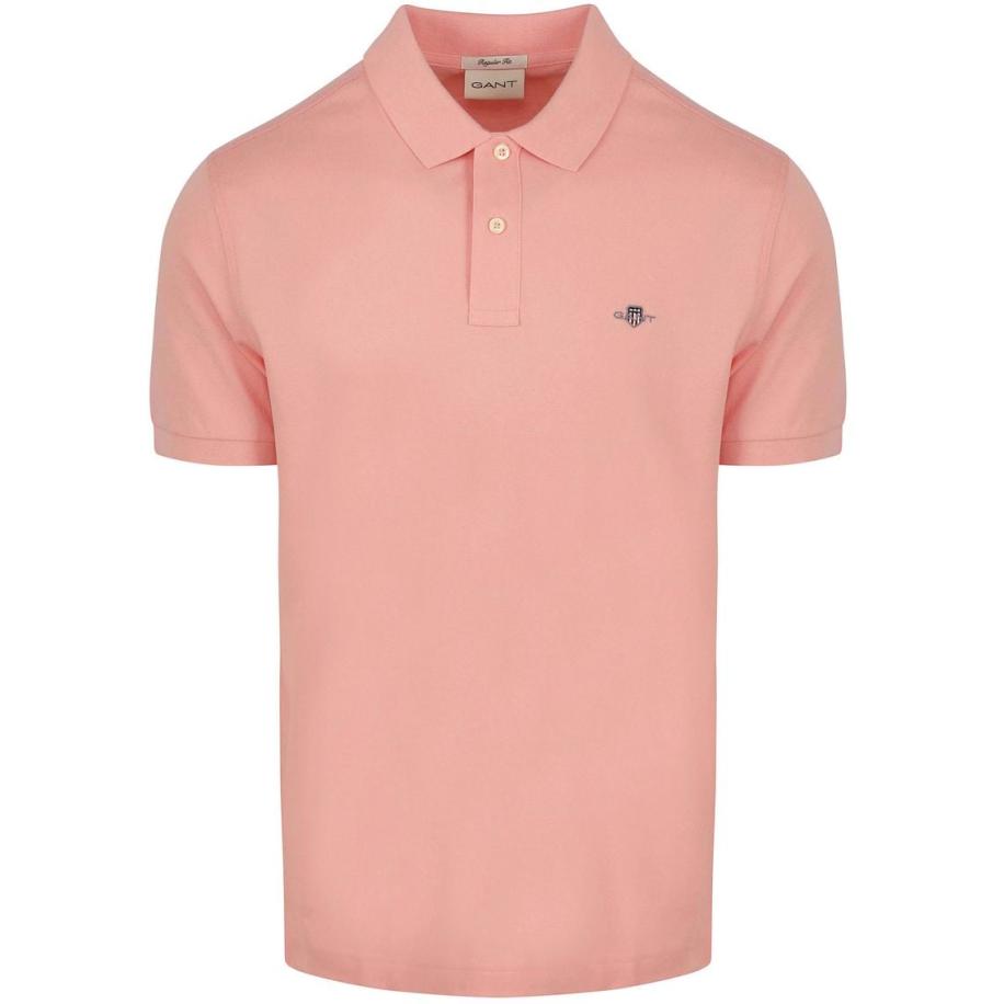 Gant Shield Piqué Poloshirt Roze Roze