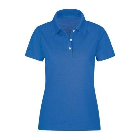 TRIGEMA Dames Poloshirt blauw, Effen
