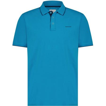 State Of Art Pique Polo Petrol Blauw