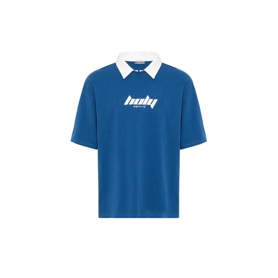 Dandalo Dandalo Shirt indigo / wit -