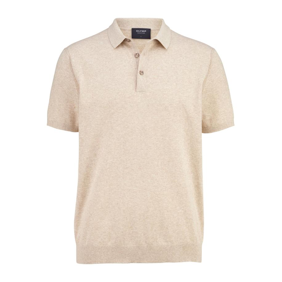 OLYMP SIGNATURE Soft Business Polo shirt Korte mouw caramel Bruin