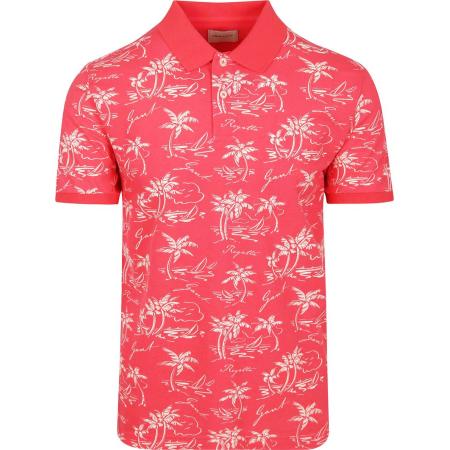 Gant Poloshirt Palm Print Watermelon