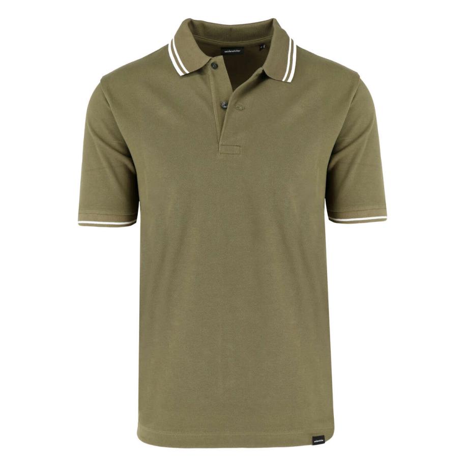 Seidensticker Polo shirt Korte mouw olijf Groen