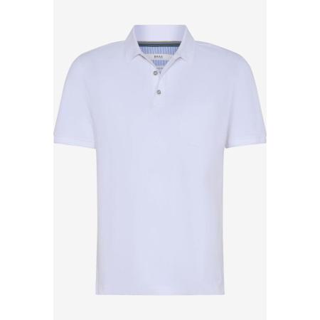 Brax Hi-FLEX Polo shirt Korte mouw wit