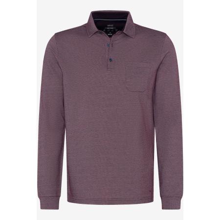 Brax Poloshirt lange mouw, Effen