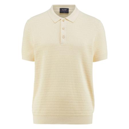 OLYMP SIGNATURE Soft Business Polo shirt Korte mouw ecru