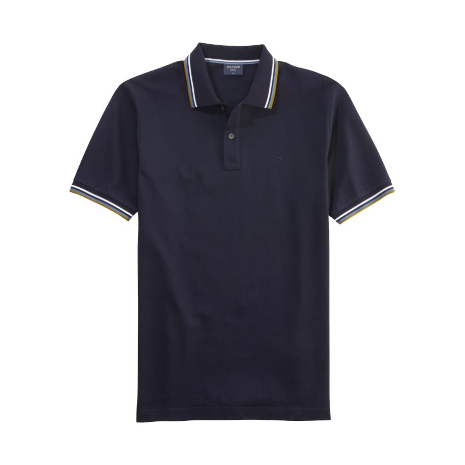Olymp OLYMP Shirt marine / lichtblauw / olijfgroen / wit -