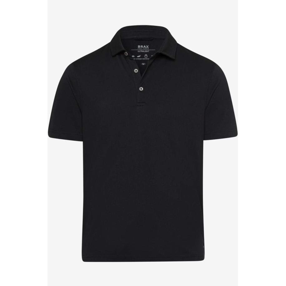 Brax Polo shirt Korte mouw zwart Zwart