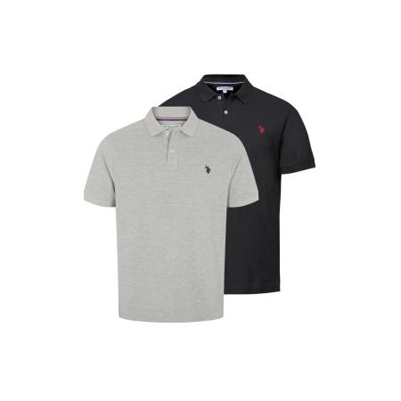 U.S. Polo Assn. U.S. POLO ASSN. Shirt Alfred grijs gemêleerd / zwart