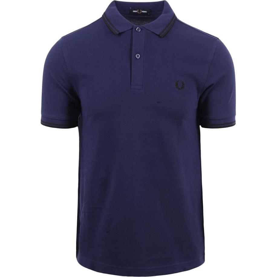 Fred Perry Polo M3600 Donkerblauw S28 Blauw