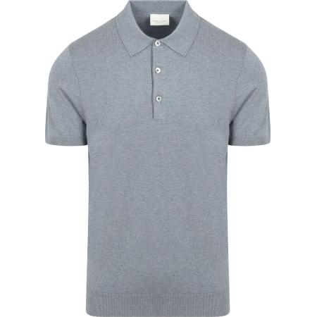 Profuomo Poloshirt Luxury Knitted Blauw