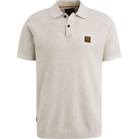 PME Legend Poloshirt Knitted Ecru