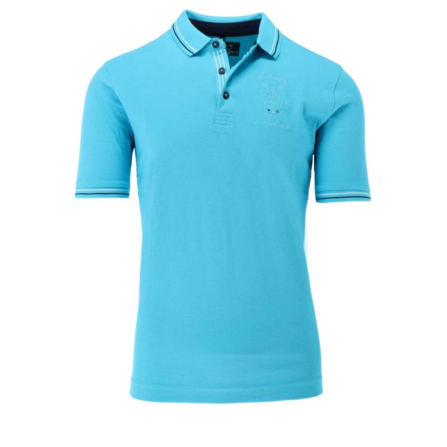 Marvelis Casual Polo shirt Korte mouw lichtblauw Blauw