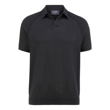 OLYMP SIGNATURE Soft Business Polo shirt Korte mouw zwart