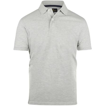 Steppin' Out Polo Piqué Klassiek Melange Grijs