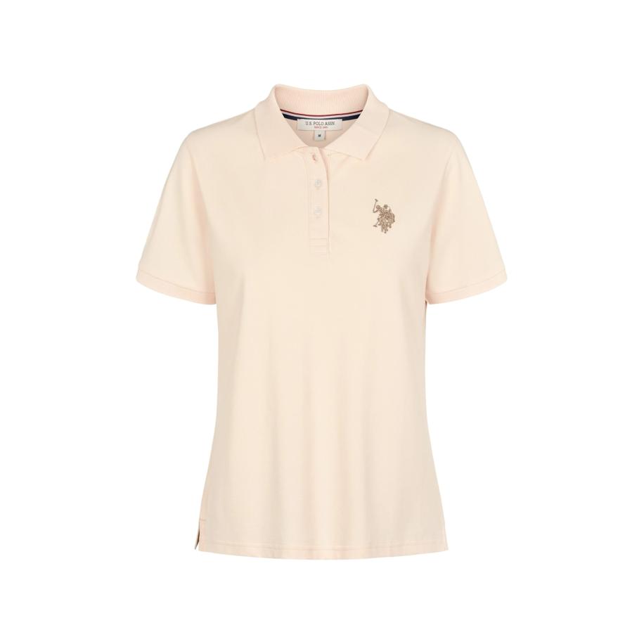 U.S. Polo Assn. U.S. POLO ASSN. Shirt Hariet donkerbeige / rosa -